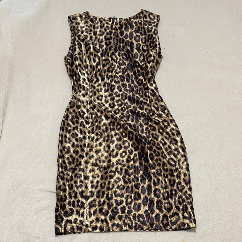 Vintage Moda Intl Leopard Print Dress